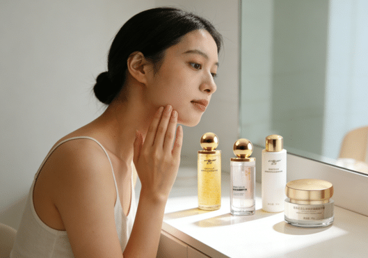 这套抗老三部曲太懂女生！红花护肤山茶油养出弹嫩少女肌✨